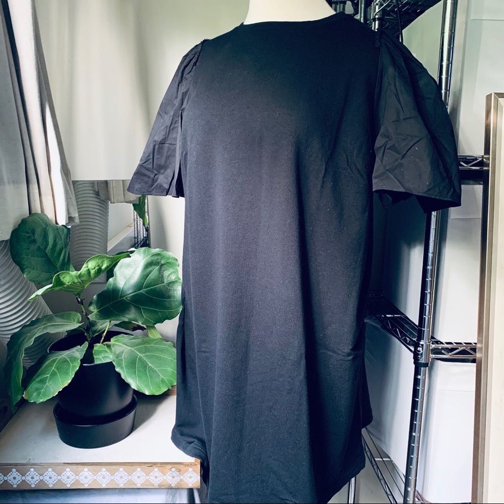 NWT Plus T-shirt Dress With Puffy Sleeves